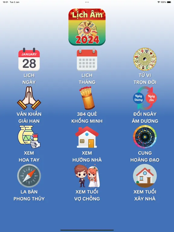 Lịch Vạn Niên 2025 - Âm Lịch iPad  Screenshots
